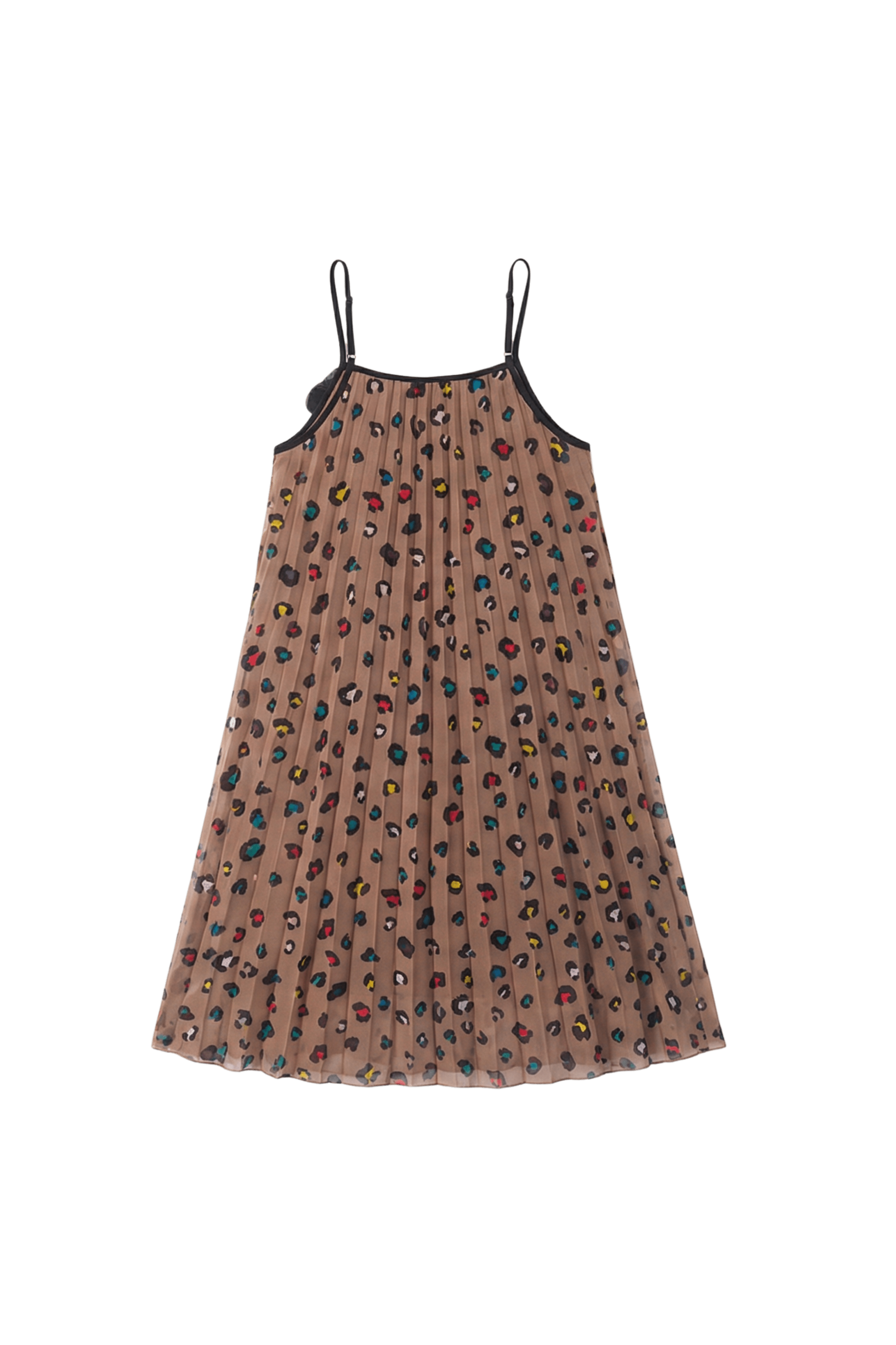 Vestido animal print plisado en tirantes Lolitas&L - lolitasyl.com
