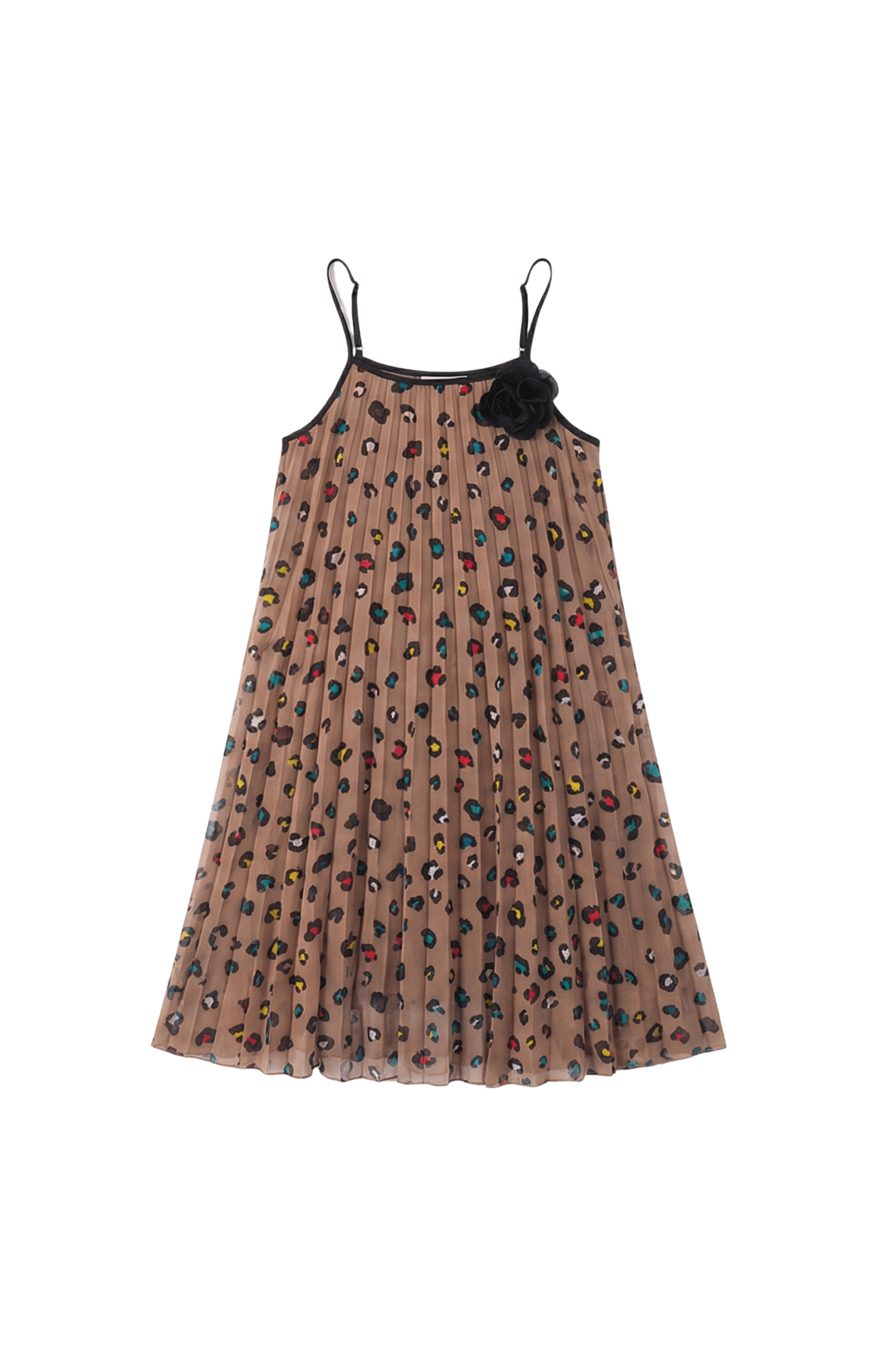 Vestido animal print plisado en tirantes Lolitas&L - lolitasyl.com