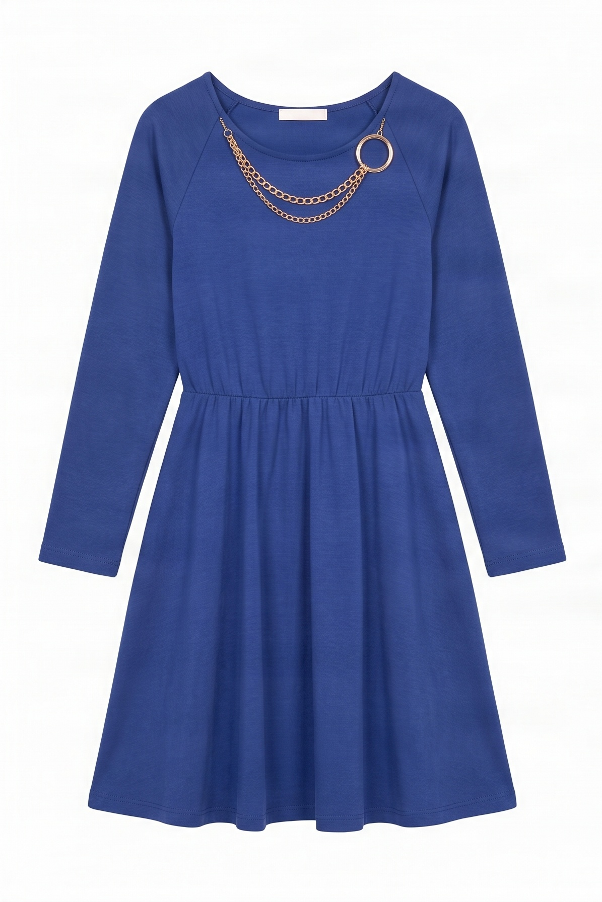 Vestido azul de punto con collar Lolitas&L