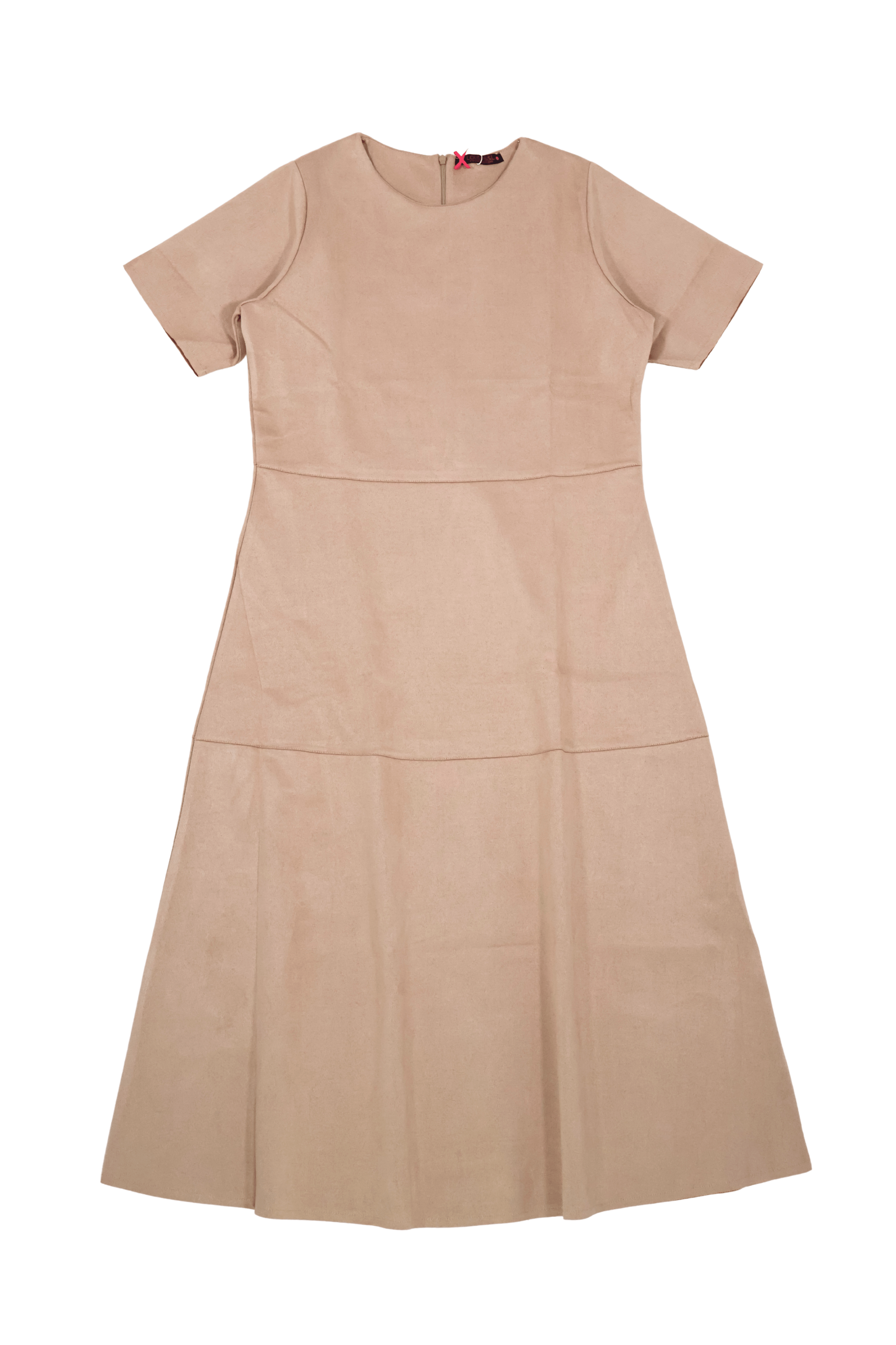 Vestido beige largo antelina acampanado Lolitas&L - lolitasyl.com