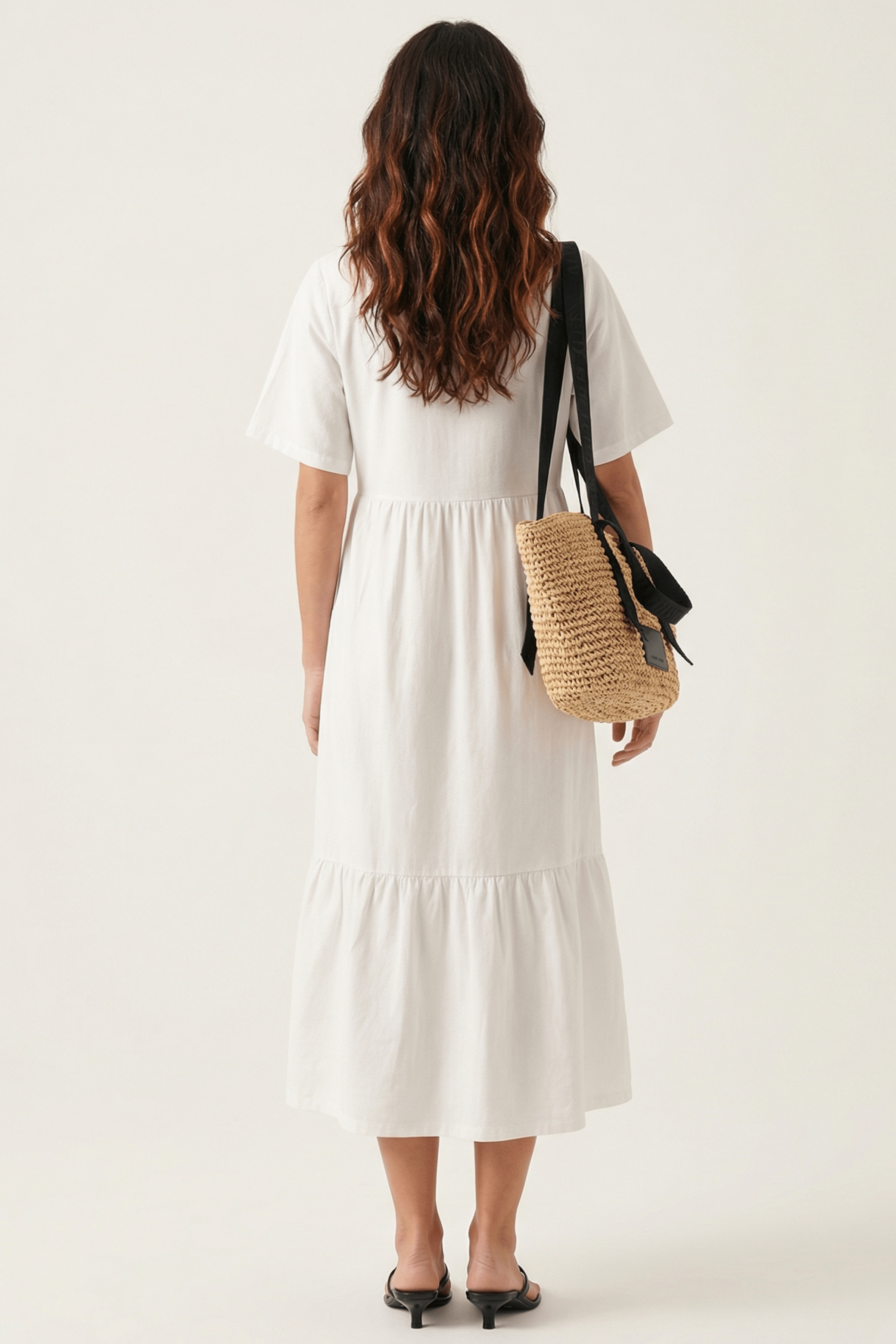 Vestido blanco largo con bordado cruz Lolitas&L - lolitasyl.com