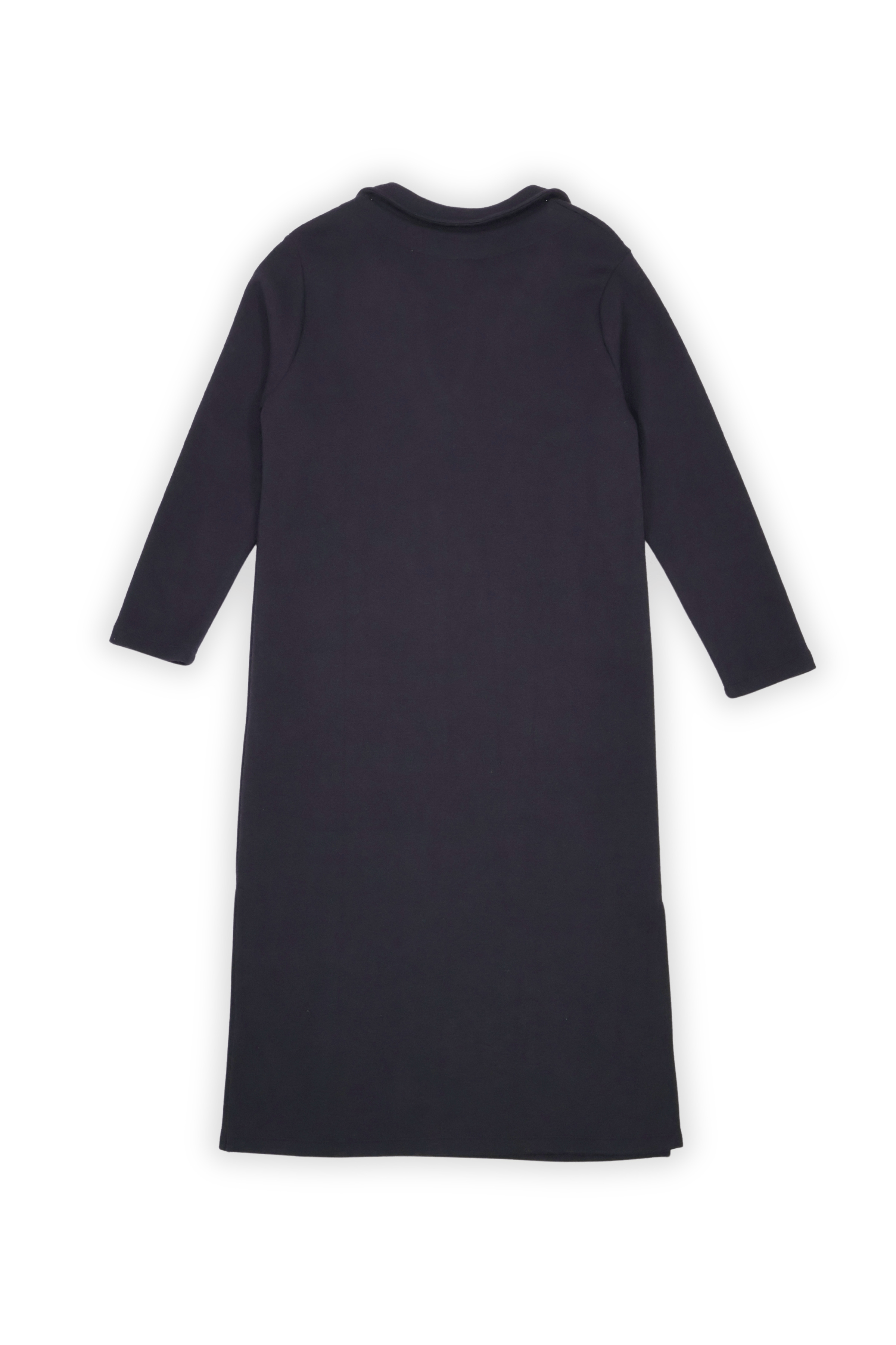 Vestido de punto negro largo escote camisero Lolitas&L - lolitasyl.com