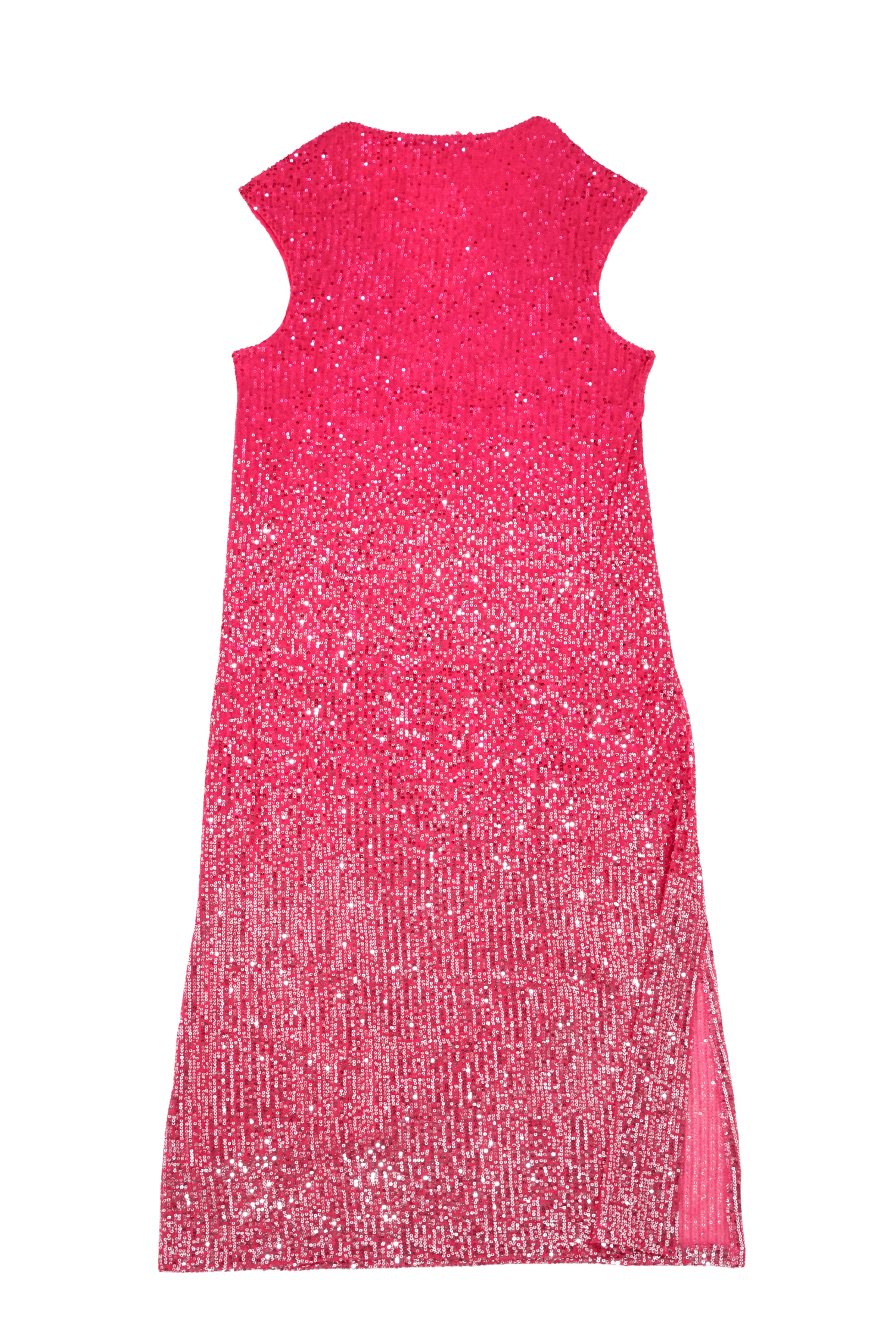 Vestido fiesta fucsia largo lentejuelas LolitasyL - lolitasyl.com