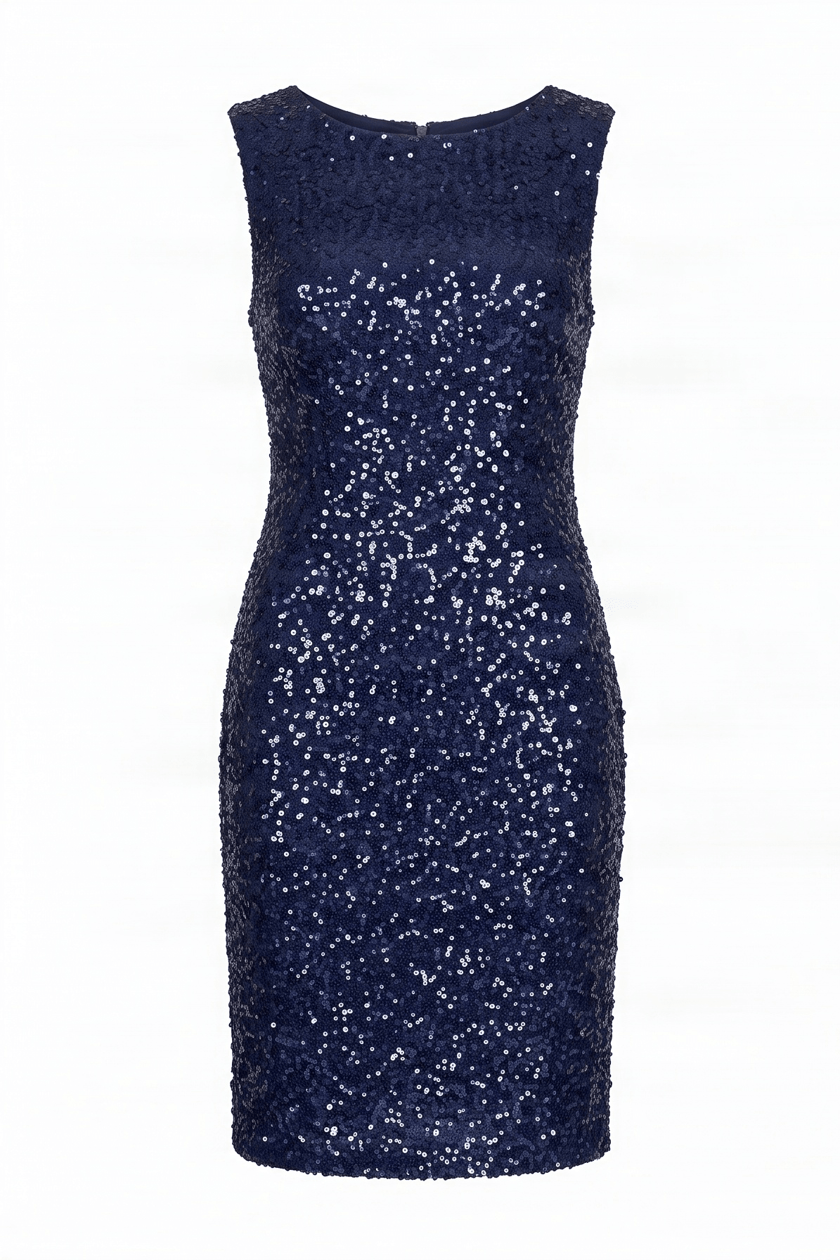 Vestido lentejuelas azul a la rodilla sin mangas Lolitas&L - lolitasyl.com