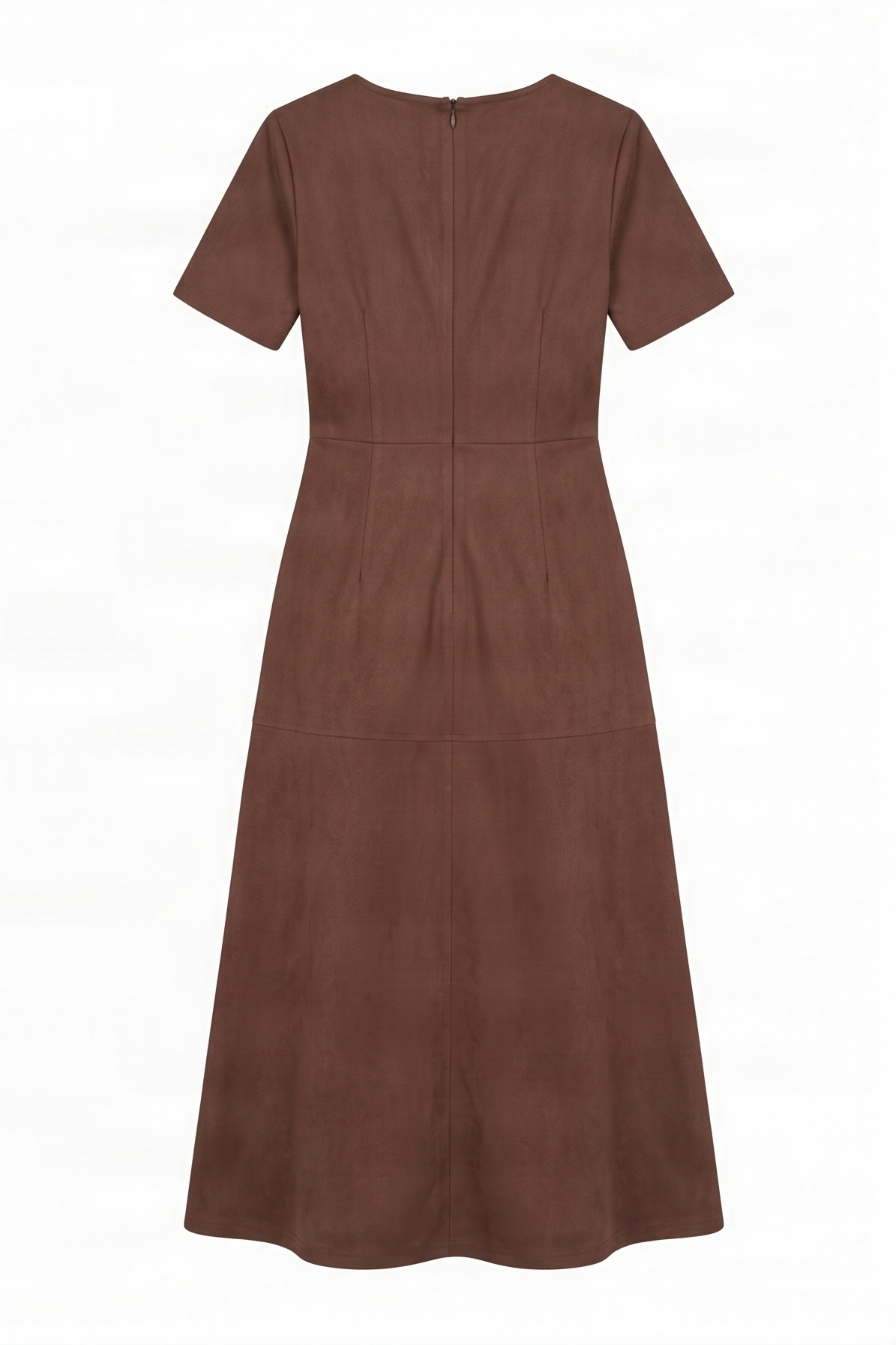 Vestido marron largo antelina acampanado Lolitas&L