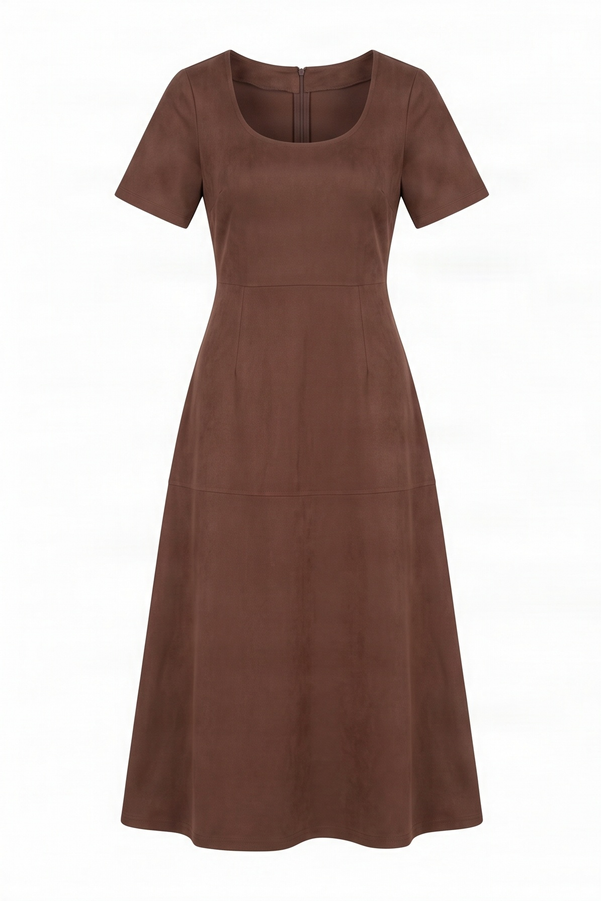Vestido marron largo antelina acampanado Lolitas&L