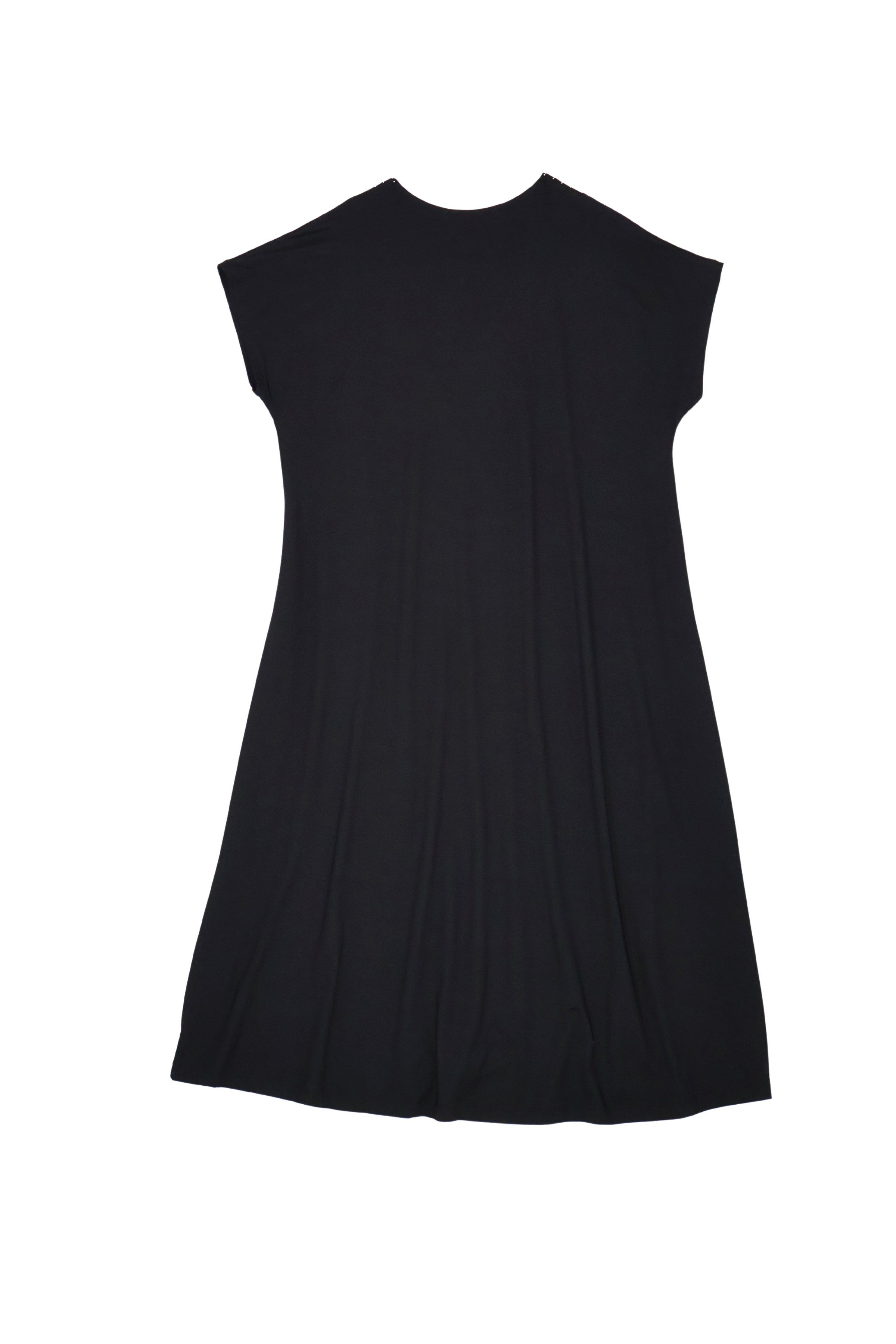 Vestido negro de algodon escote uve con recubierto Lolitas&L