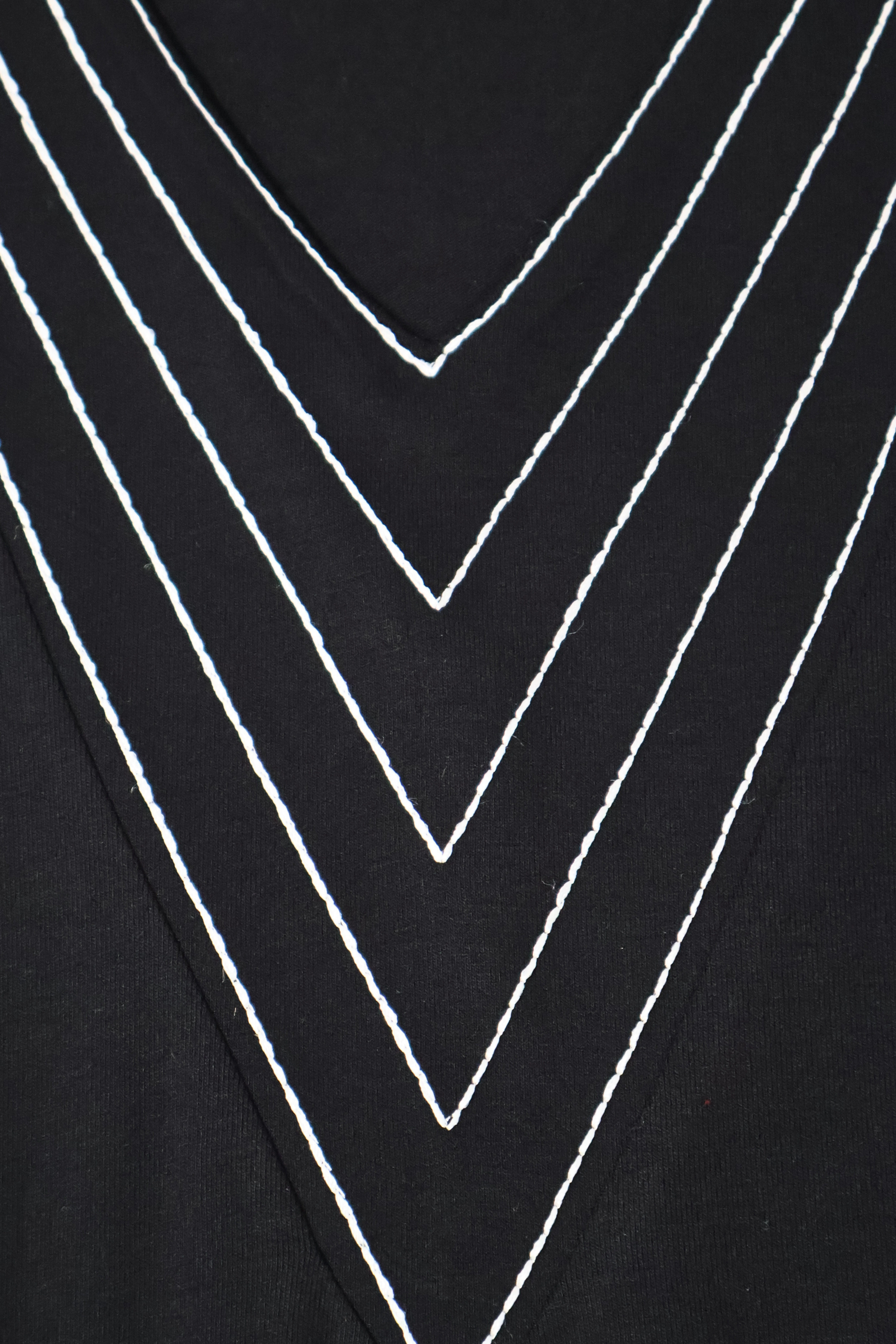 Vestido negro de algodon escote uve con recubierto Lolitas&L