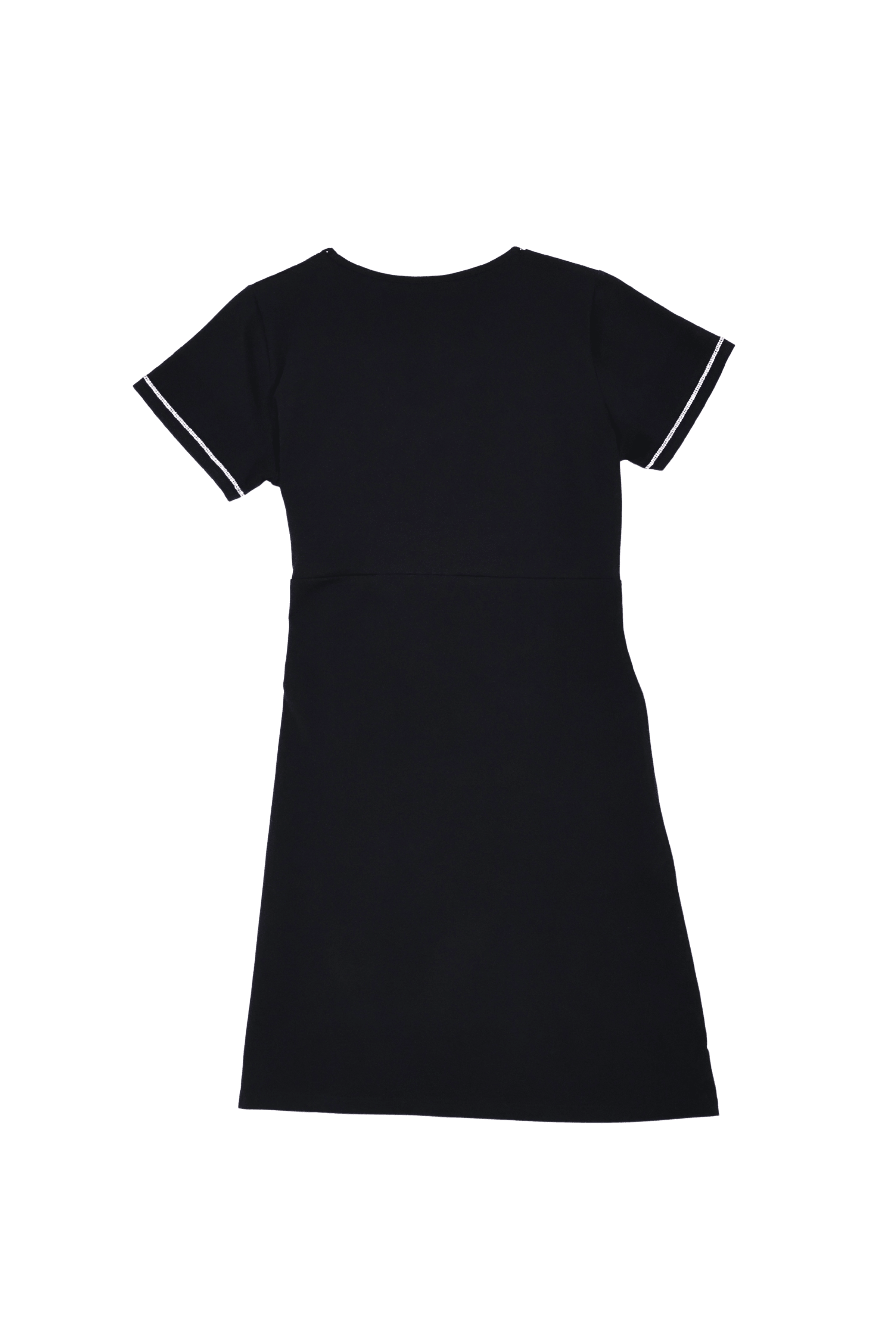 Vestido negro corto anudado en la cintura Lolitas&L - lolitasyl.com