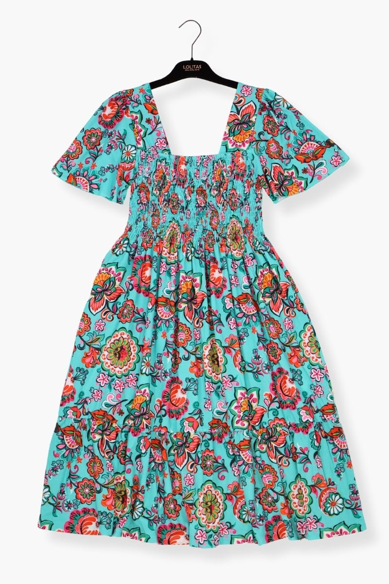 Vestido Preloved estampado mandala corto con engomado LolitasyL - lolitasyl.com