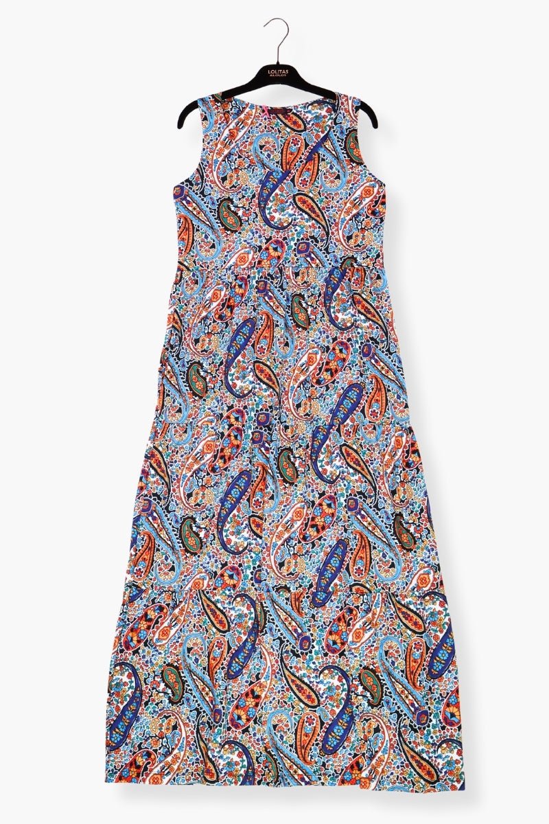 Vestido Preloved estampado paisley largo de tirantes LolitasyL - lolitasyl.com