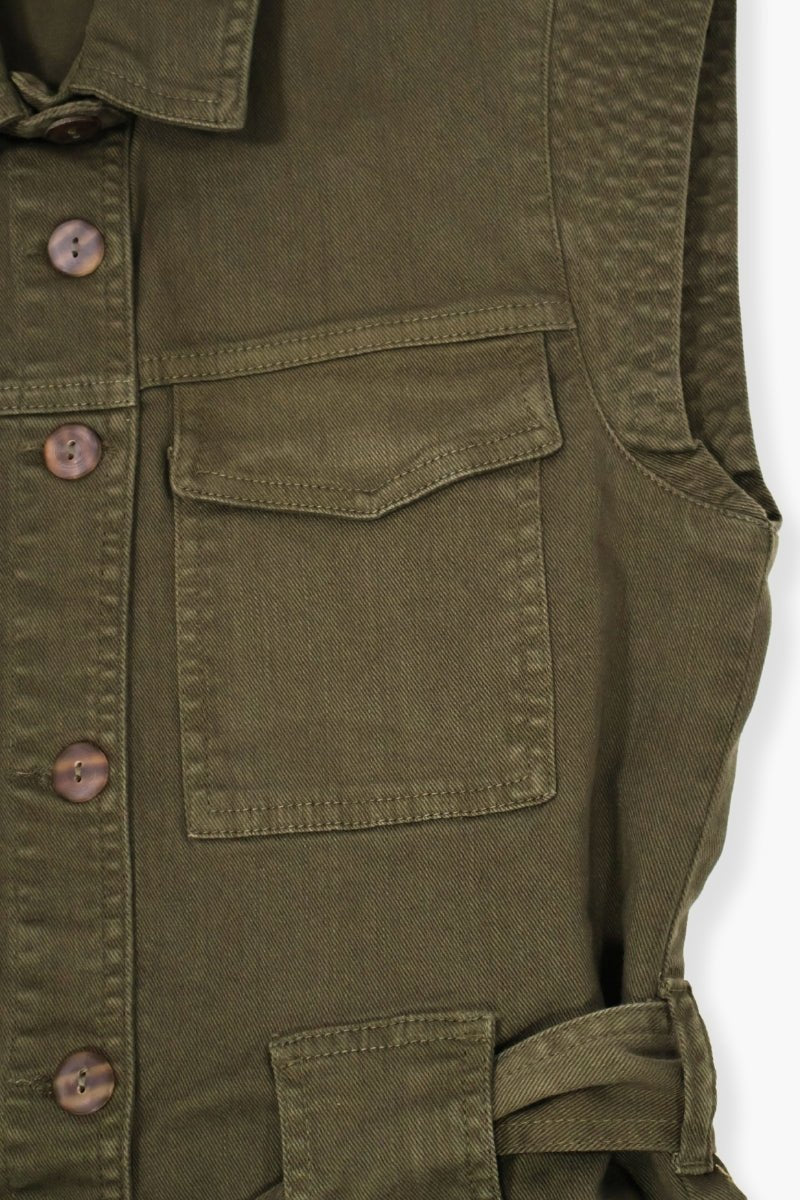 Vestido Preloved verde militar sin mangas LolitasyL - lolitasyl.com