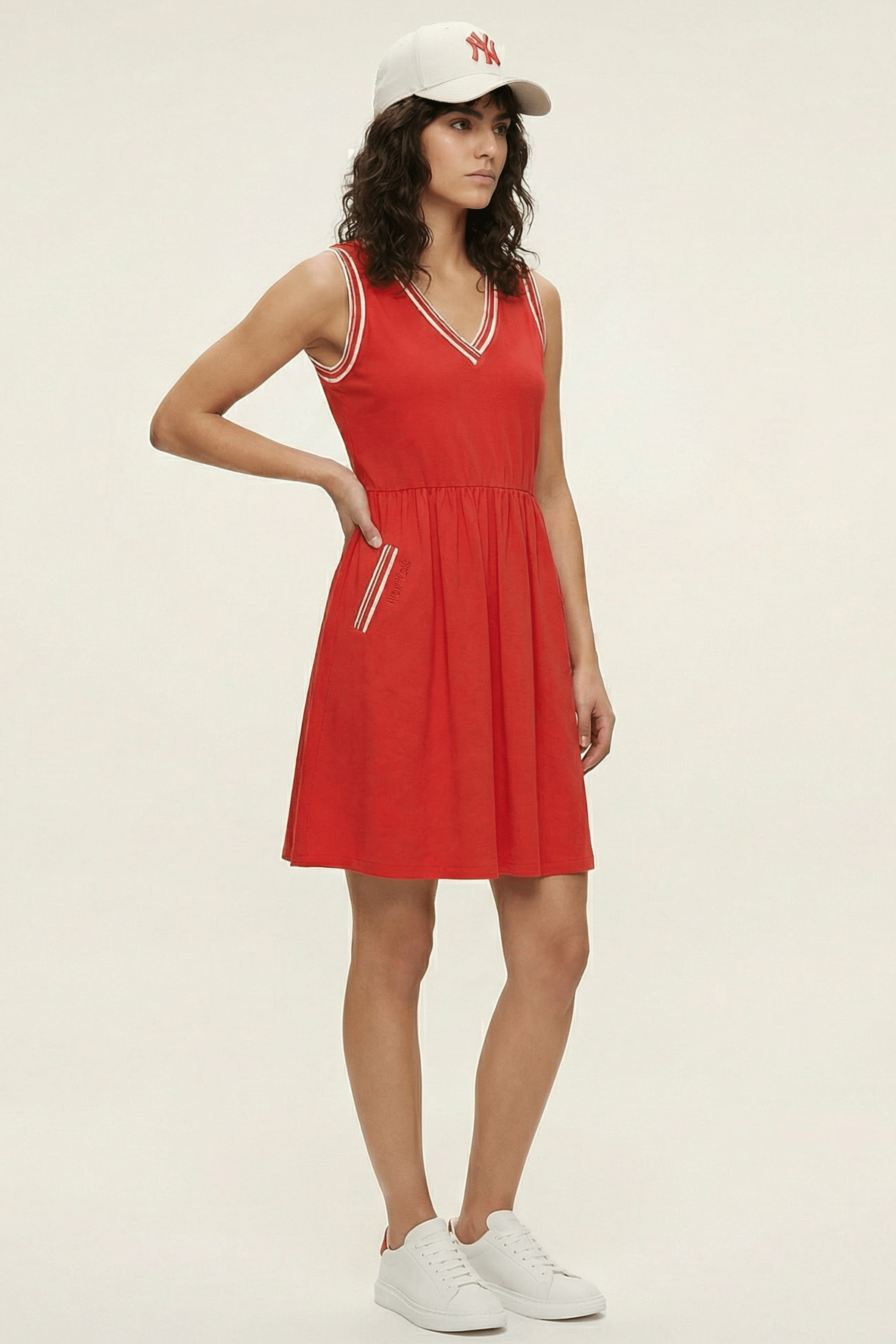 Vestido rojo elastico deportivo sin mangas Lolitas&L - lolitasyl.com