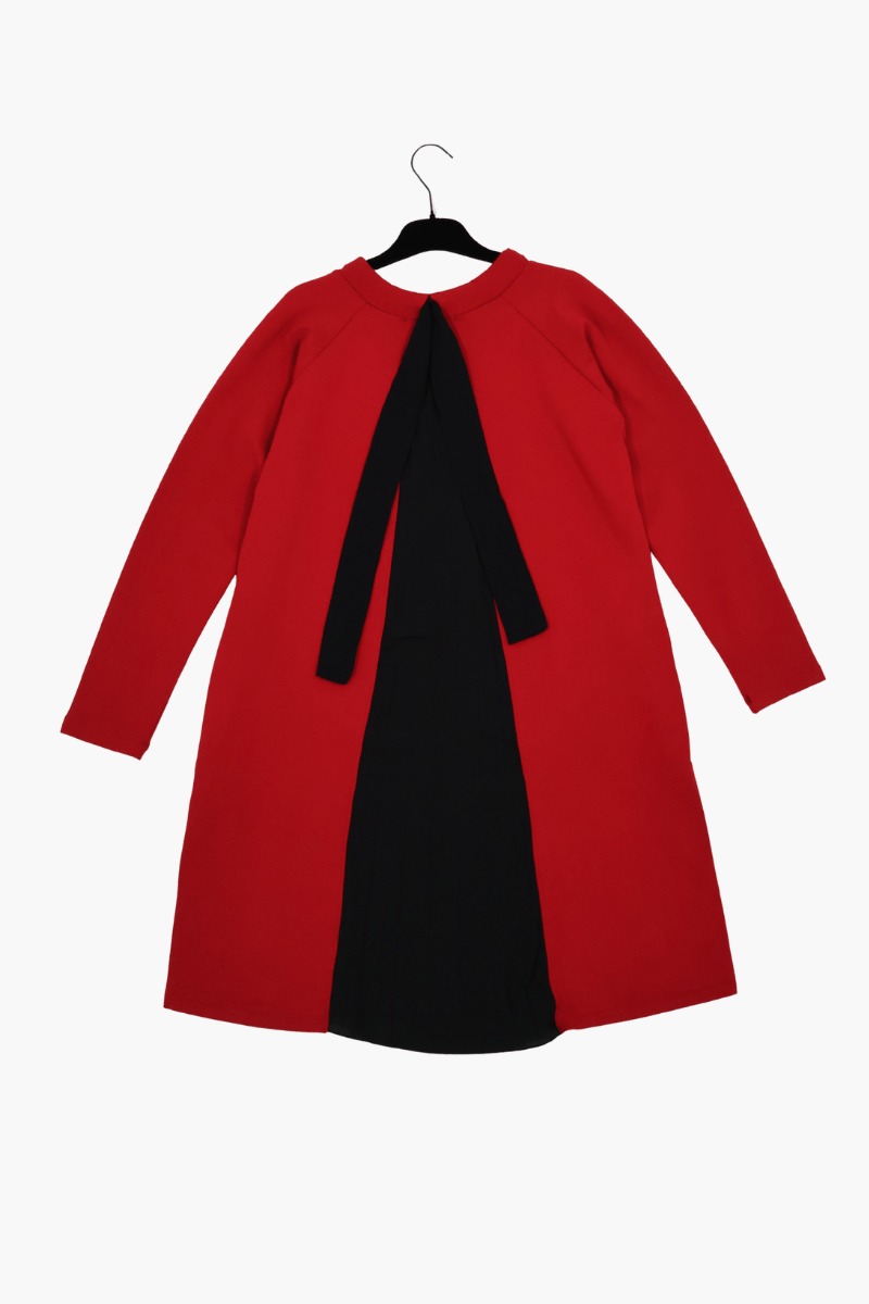 Vestido rojo Preloved lazada en la espalda Lolitas&L - lolitasyl.com