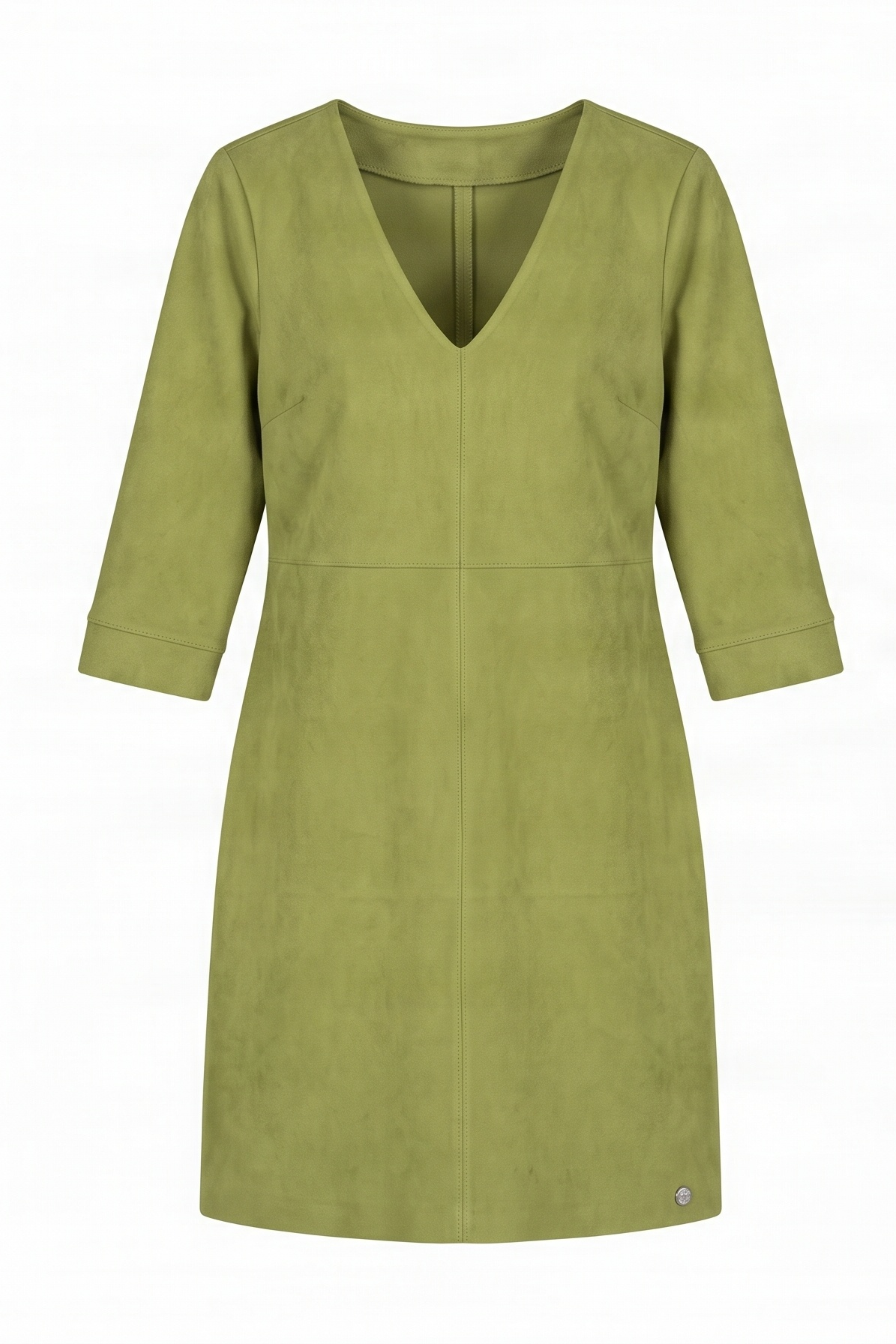 Vestido verde antelina escote en uve Lolitas&L