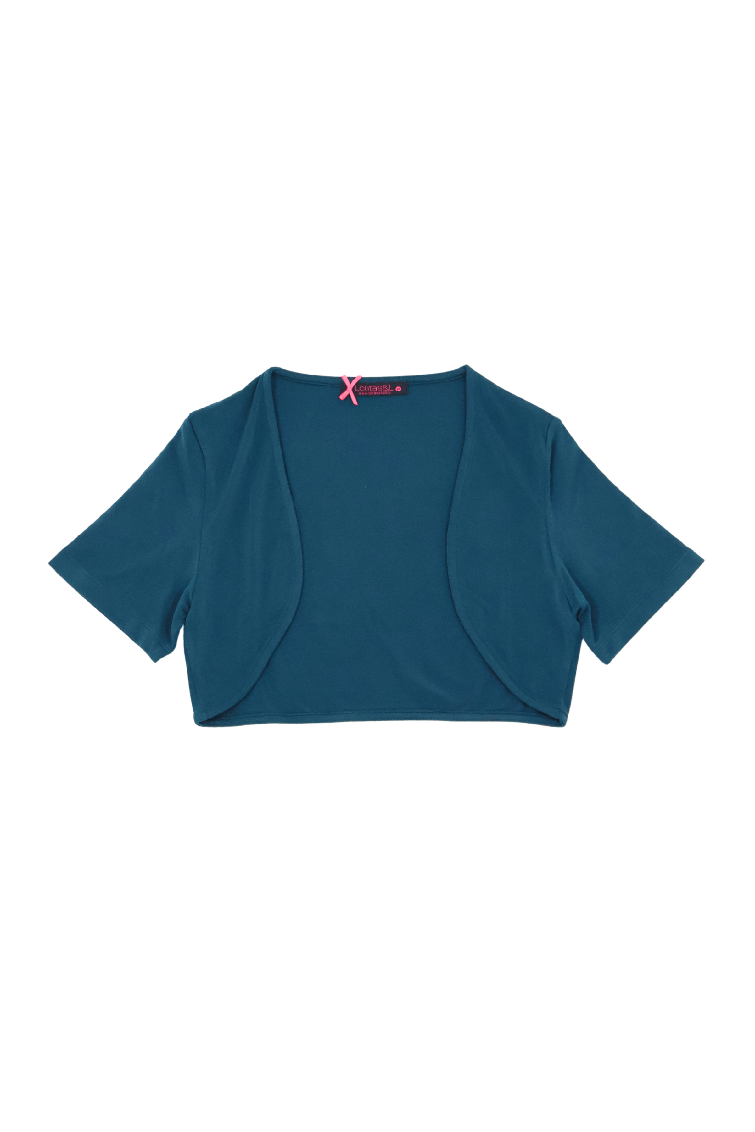 Vestido verde corto tirantes frunce con torera LolitasyL - lolitasyl.com