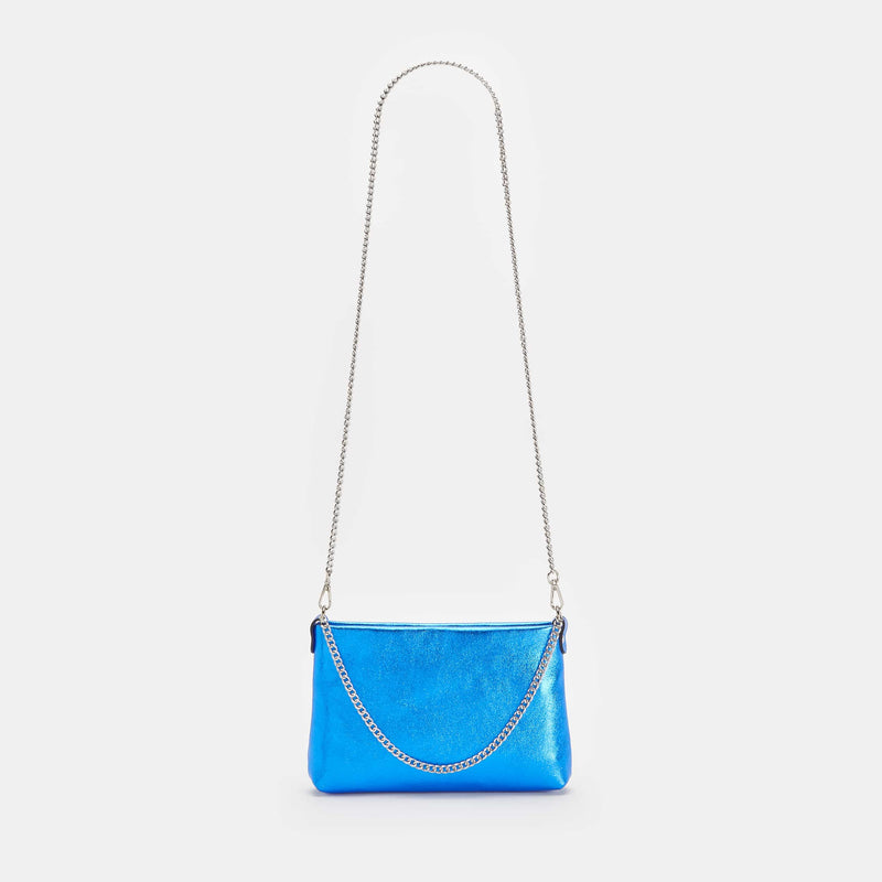 Bolso azul de mano con cadena Lolitas&L - lolitasyl.com