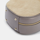 Bolso gris mini redondo bandolera Lolitas&L - lolitasyl.com