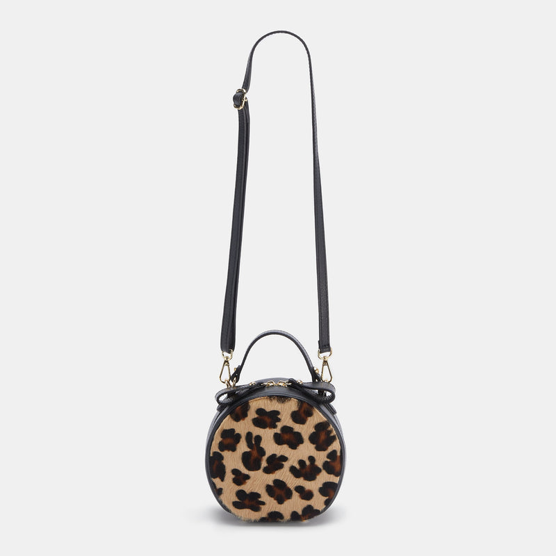 Bolso negro mini redondo bandolera Animal Print Lolitas&L - lolitasyl.com