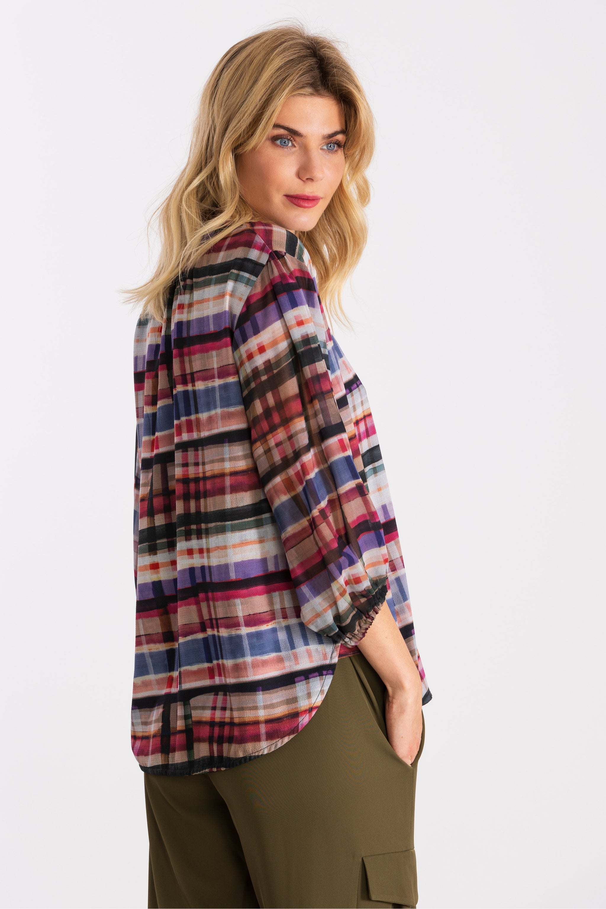 Camisa estampado cuadros con goma LolitasyL - lolitasyl.com