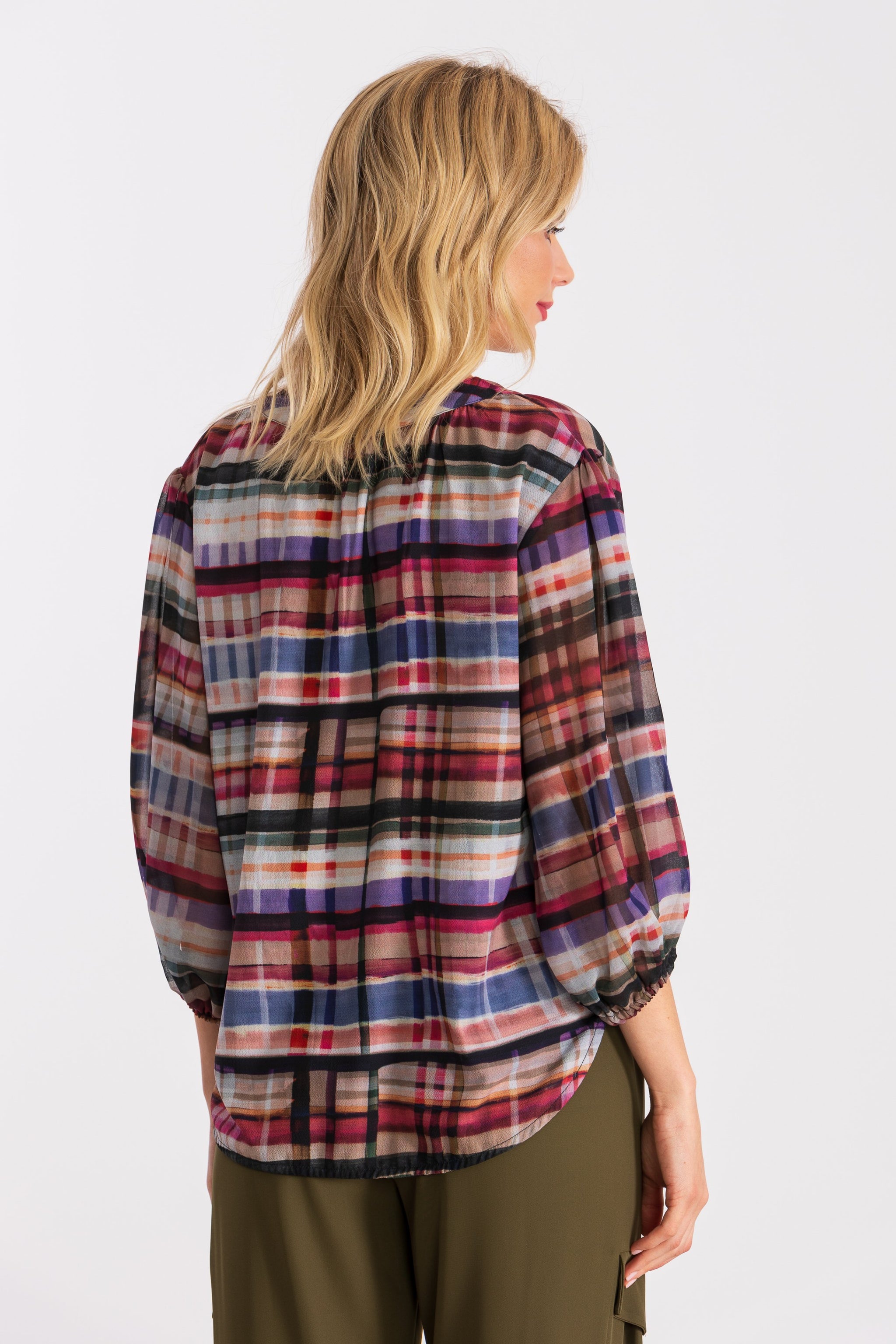 Camisa estampado cuadros con goma LolitasyL - lolitasyl.com