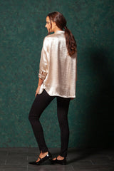 Camisa saten crema LolitasyL - lolitasyl.com