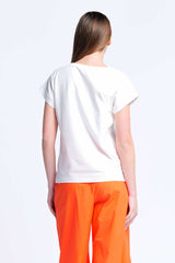 Camiseta blanca algodon contorno bordado calado Lolitas&L - lolitasyl.com
