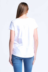 Camiseta blanca algodon escote collar osito strass Lolitas&L - lolitasyl.com