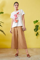 Camiseta blanca estampado ramo de flores Lolitas - lolitasyl.com