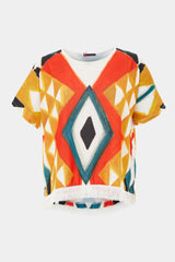 Camiseta estampada étnica indian - lolitasyl.com