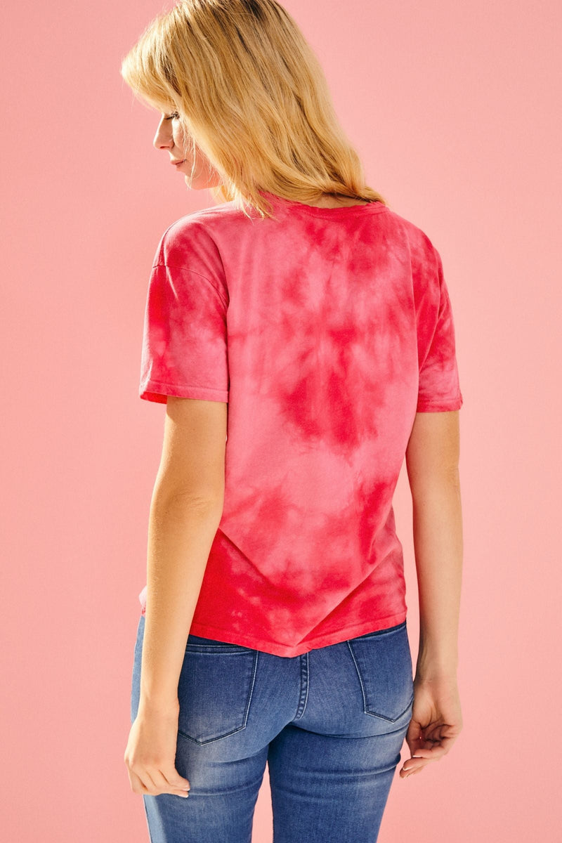Camiseta fucsia Tie Dye estampado flamencos Lolitas - lolitasyl.com