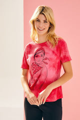 Camiseta fucsia Tie Dye estampado mujer lolitas - lolitasyl.com