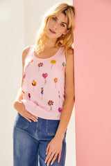Camiseta rosa tirantes verano estampado lollipops Lolitas - lolitasyl.com