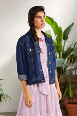 Cazadora vaquera azul jeans clasica - lolitasyl.com