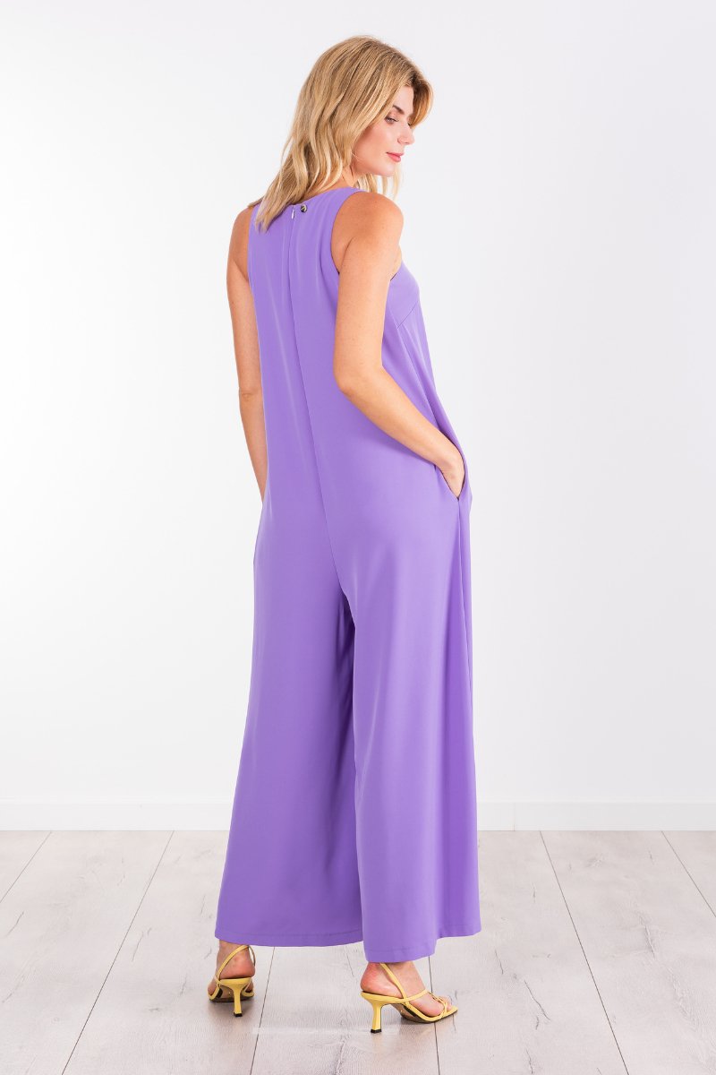 Jumpsuit malva sin mangas pierna ancha LolitasyL - lolitasyl.com