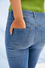 Pantalon vaquero azul lavado con cinco bolsillos Lolitas&L - lolitasyl.com