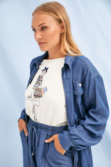 Sobrecamisa vaquera con cremallera Lolitas&L - lolitasyl.com