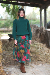 Suéter verde cuello alto liso Lolitas - lolitasyl.com
