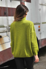 Suéter verde jacquard ochos cuello alto Lolitas - lolitasyl.com