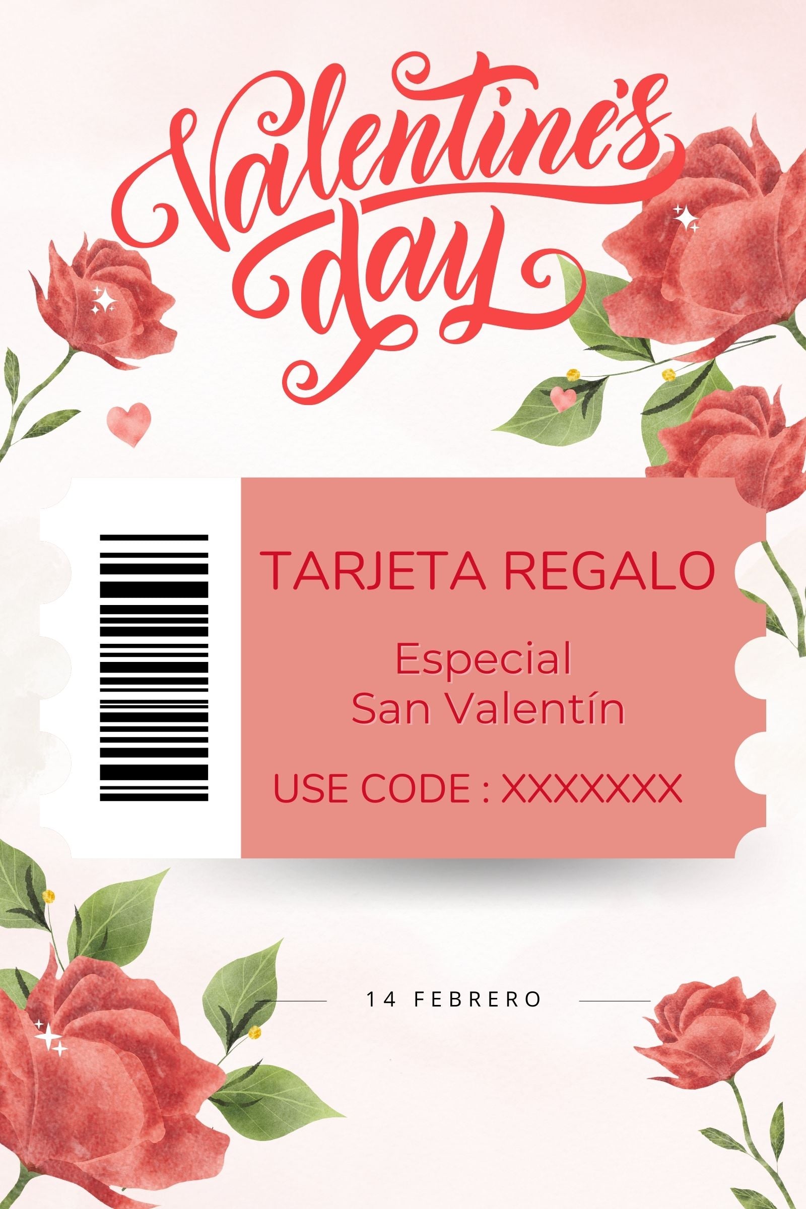 Tarjeta regalo especial San Valentin Lolitas&L - lolitasyl.com