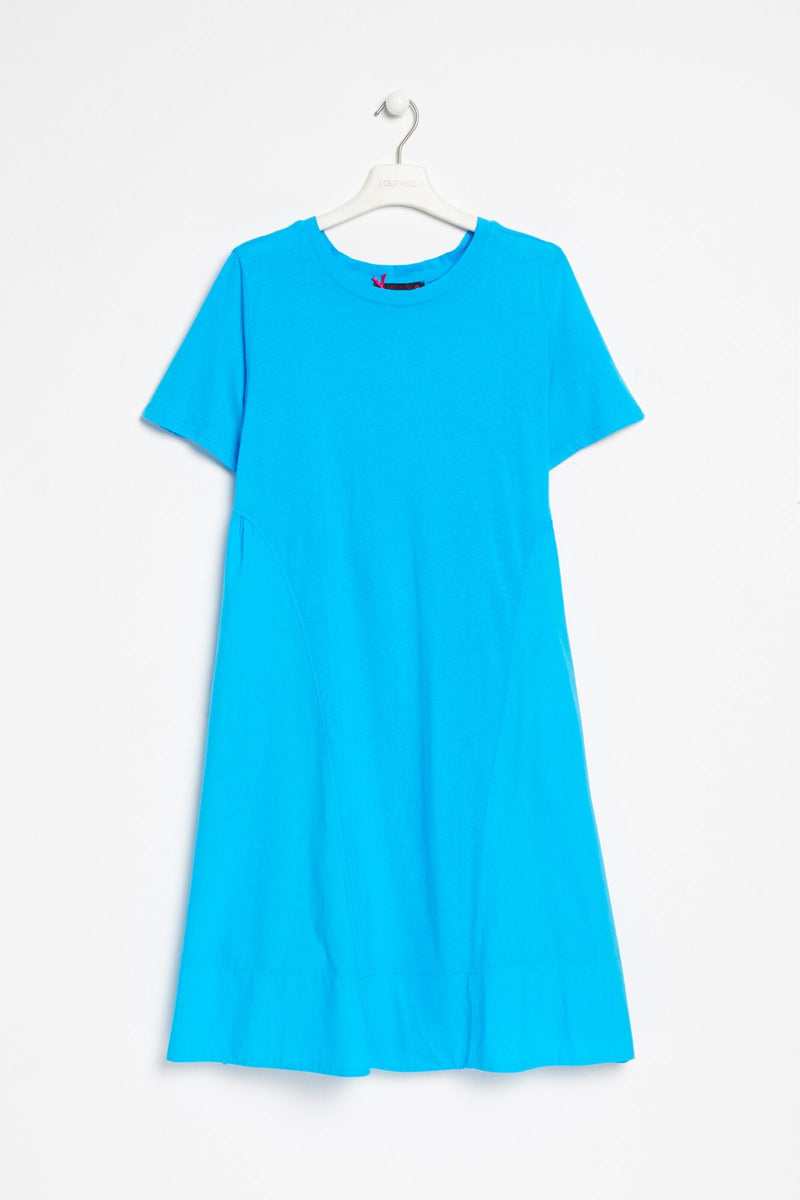 Vestido azul celeste corto con bolsillos Lolitas&L - lolitasyl.com