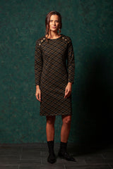 Vestido largo cuadros sun con botones fantasia LolitasyL - lolitasyl.com