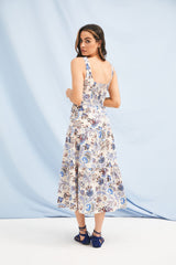 Vestido largo estampado Garafono tirantes pecho cruzado LolitasyL - lolitasyl.com