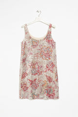 Vestido tirantes de lentejuelas estampadas Gardenia LolitasyL - lolitasyl.com