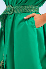 Vestido verde camisero con cinturon LolitasyL - lolitasyl.com